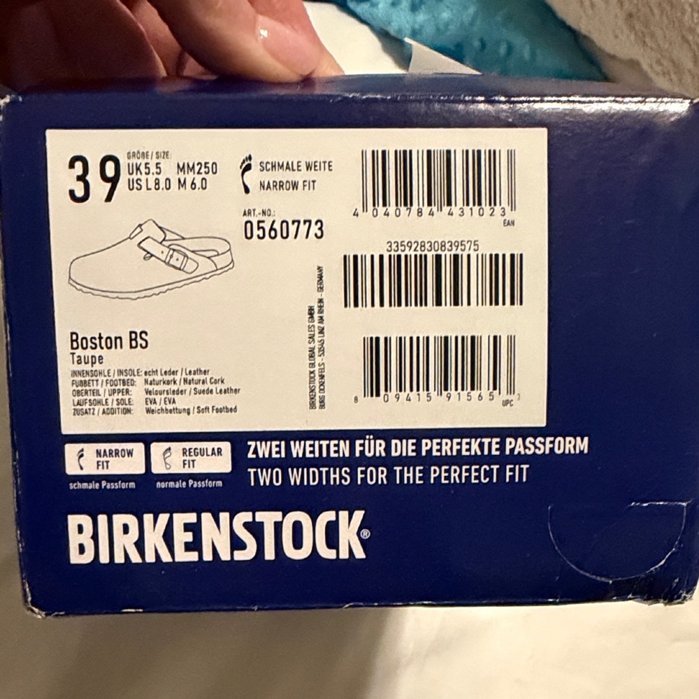 Birkenstock Boston Soft Footbed Taupe Clogs Size 39 - Picture 2 of 5